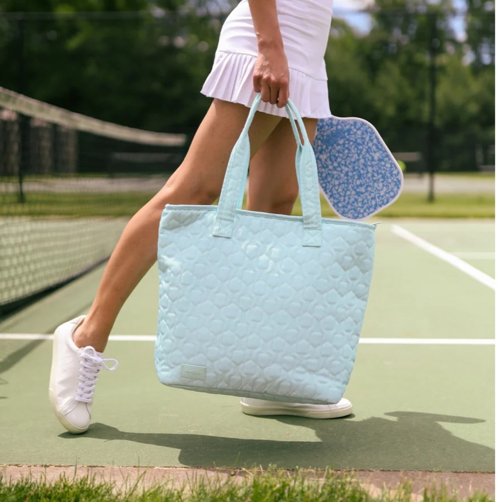 Ame & Lulu Light Blue tennis , pickleball , golf resort bag